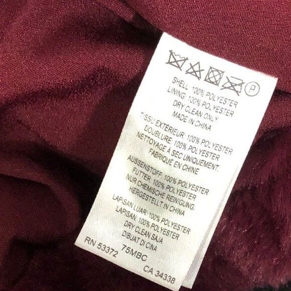 French Connection Small Faux Fur Jacket Full Zip Purple Buona $168 - Picture 12 of 12